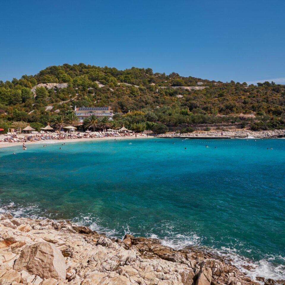 Pokonji Dol Beach on Hvar Island