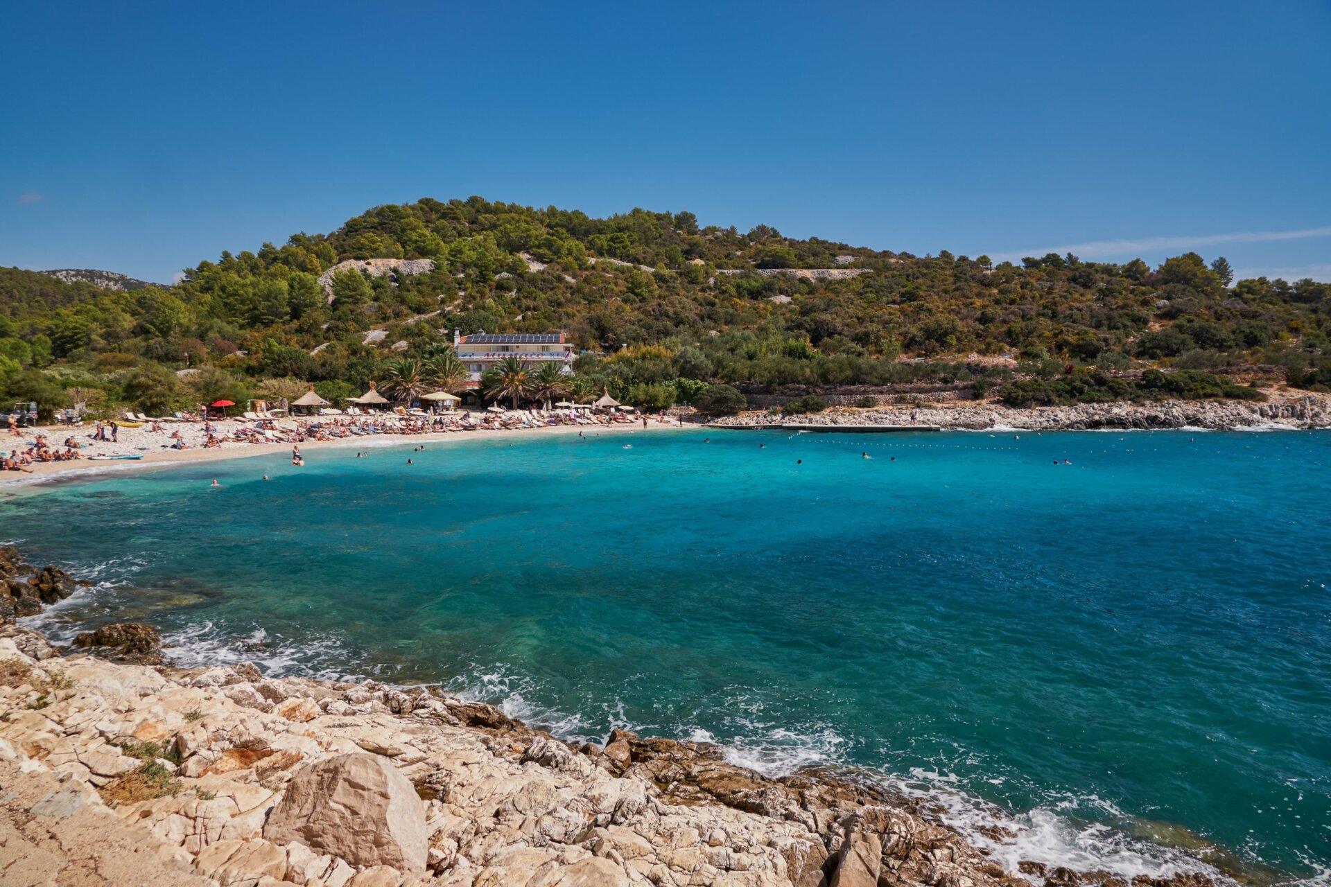 Pokonji Dol Beach on Hvar Island