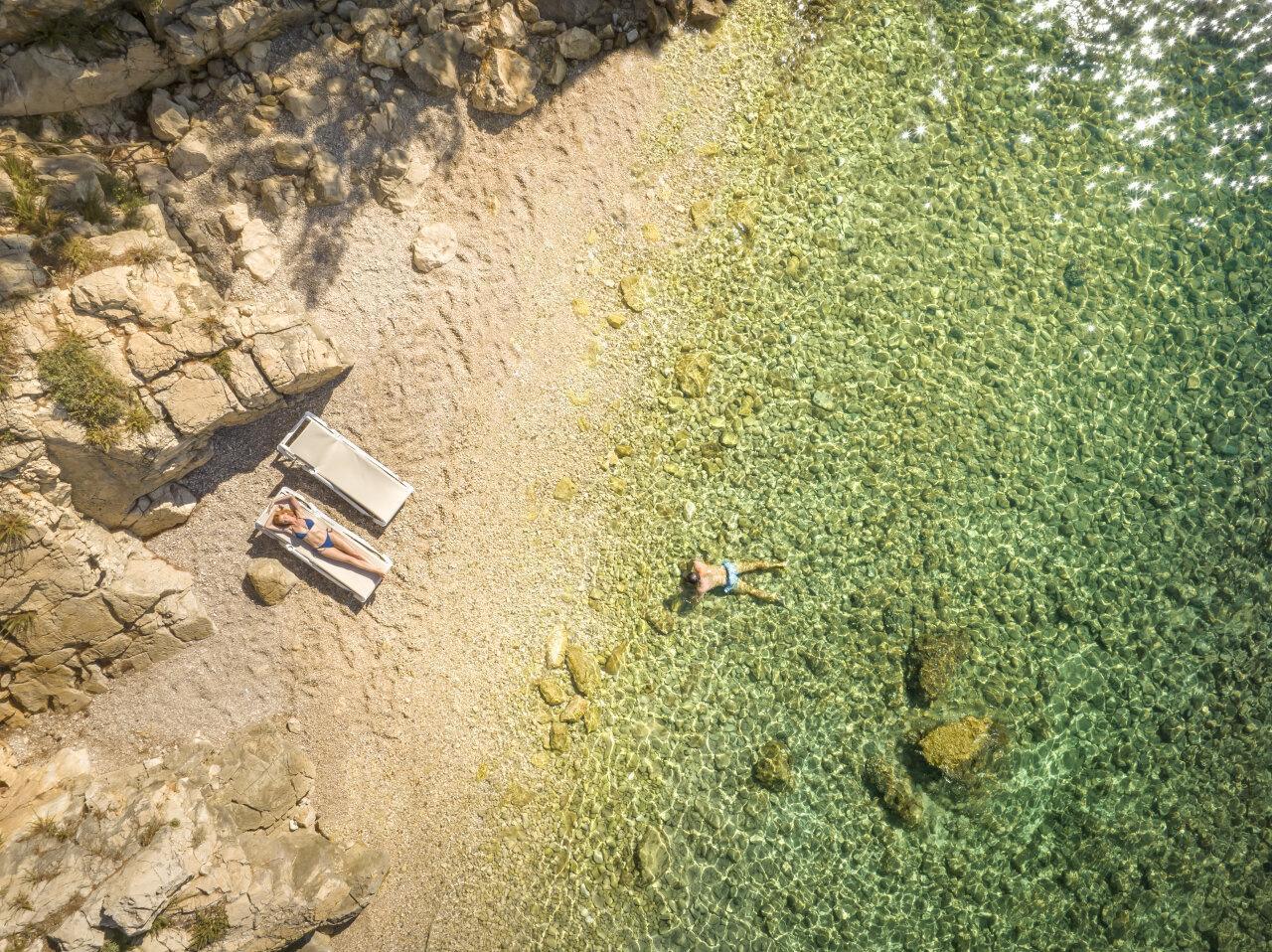  Strand Pudarica auf der Insel Rab