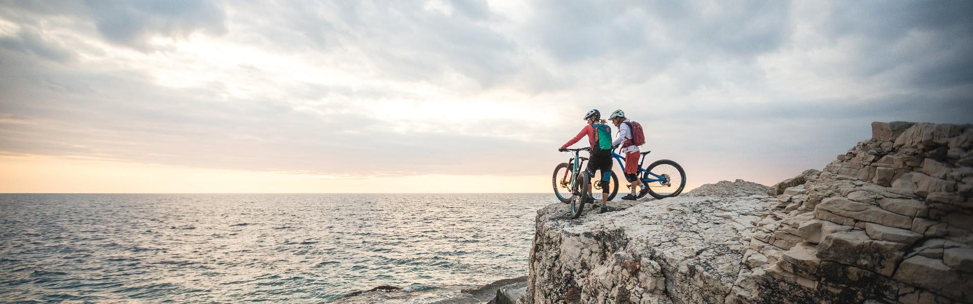 Biking at the sea