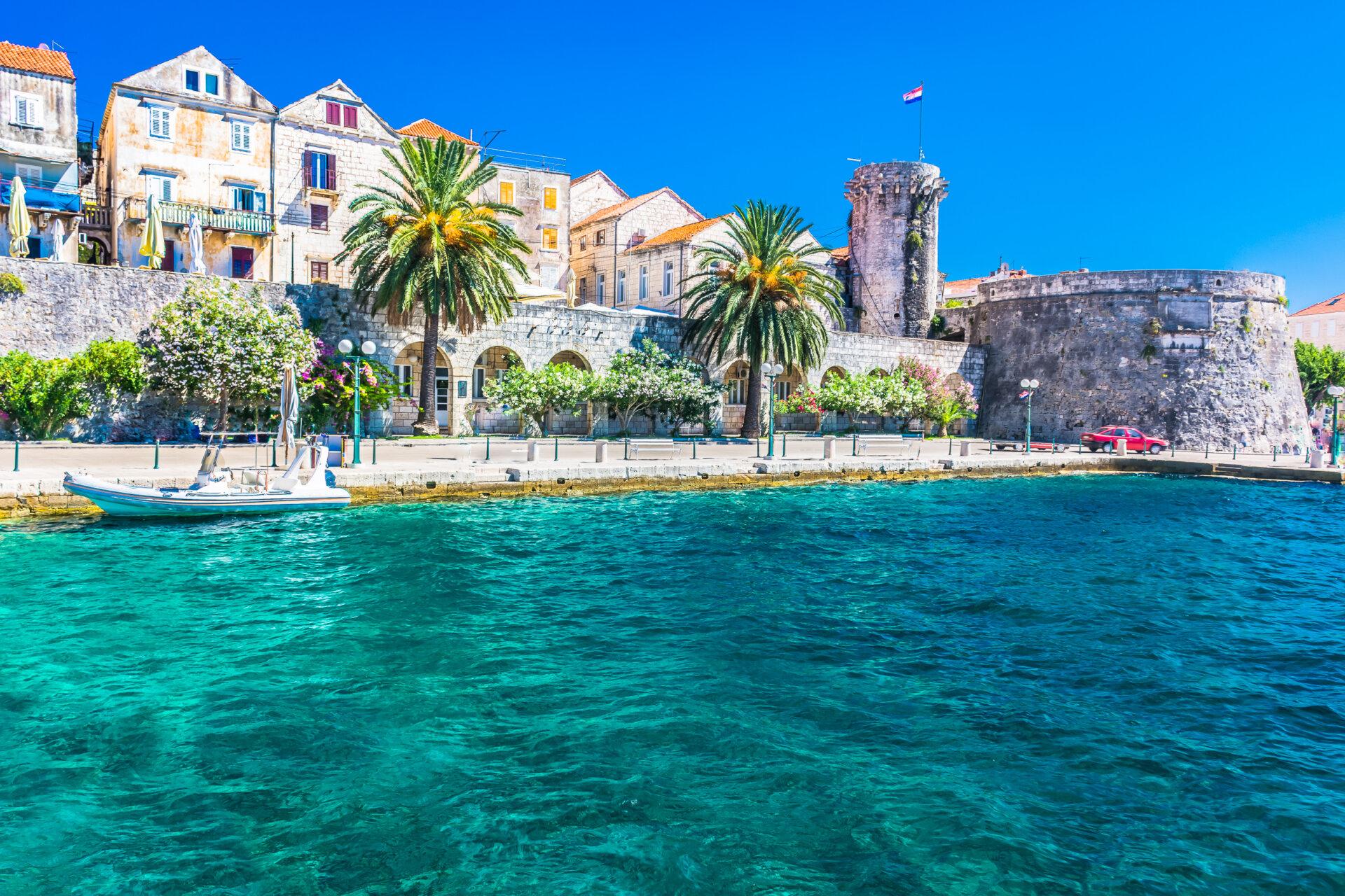 Sea front in Korcula