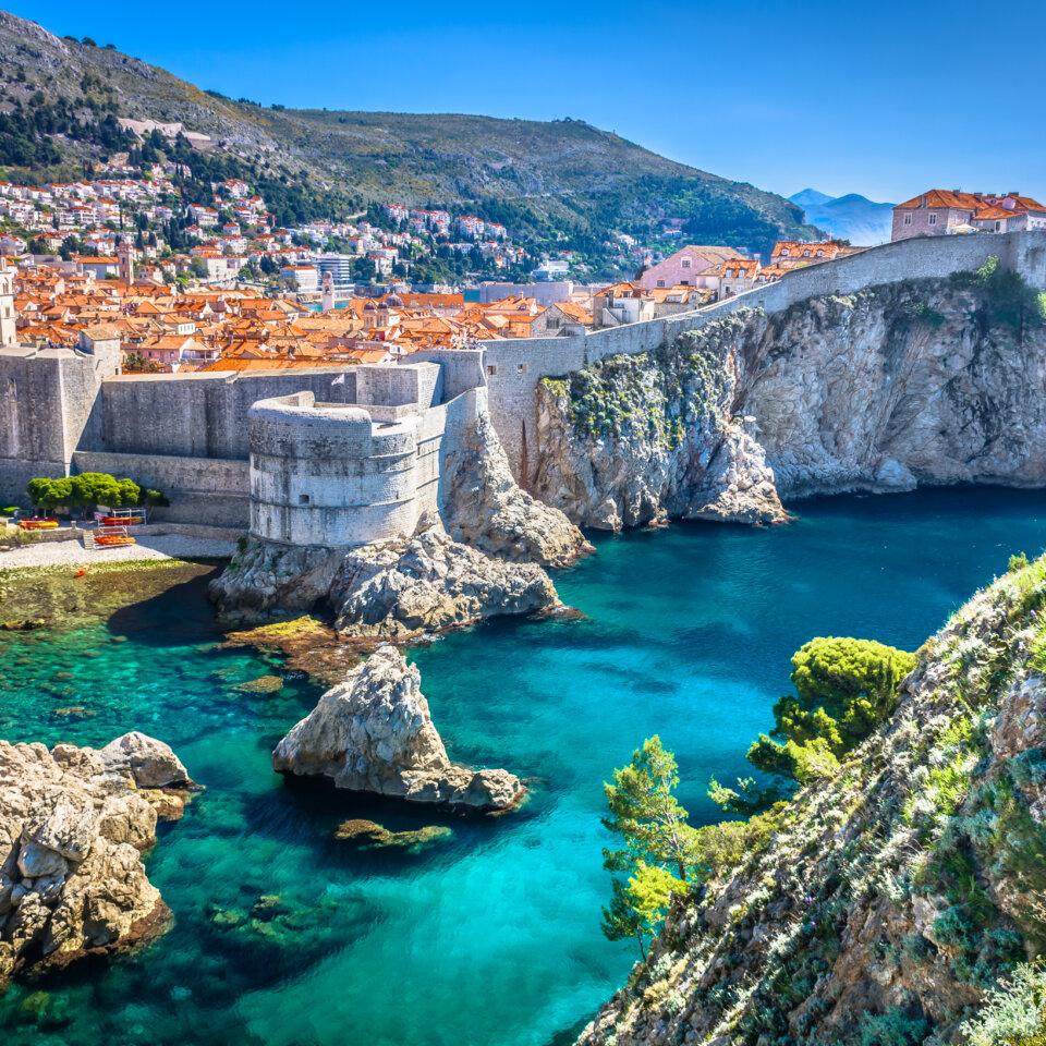 The historic walls of Dubrovnik