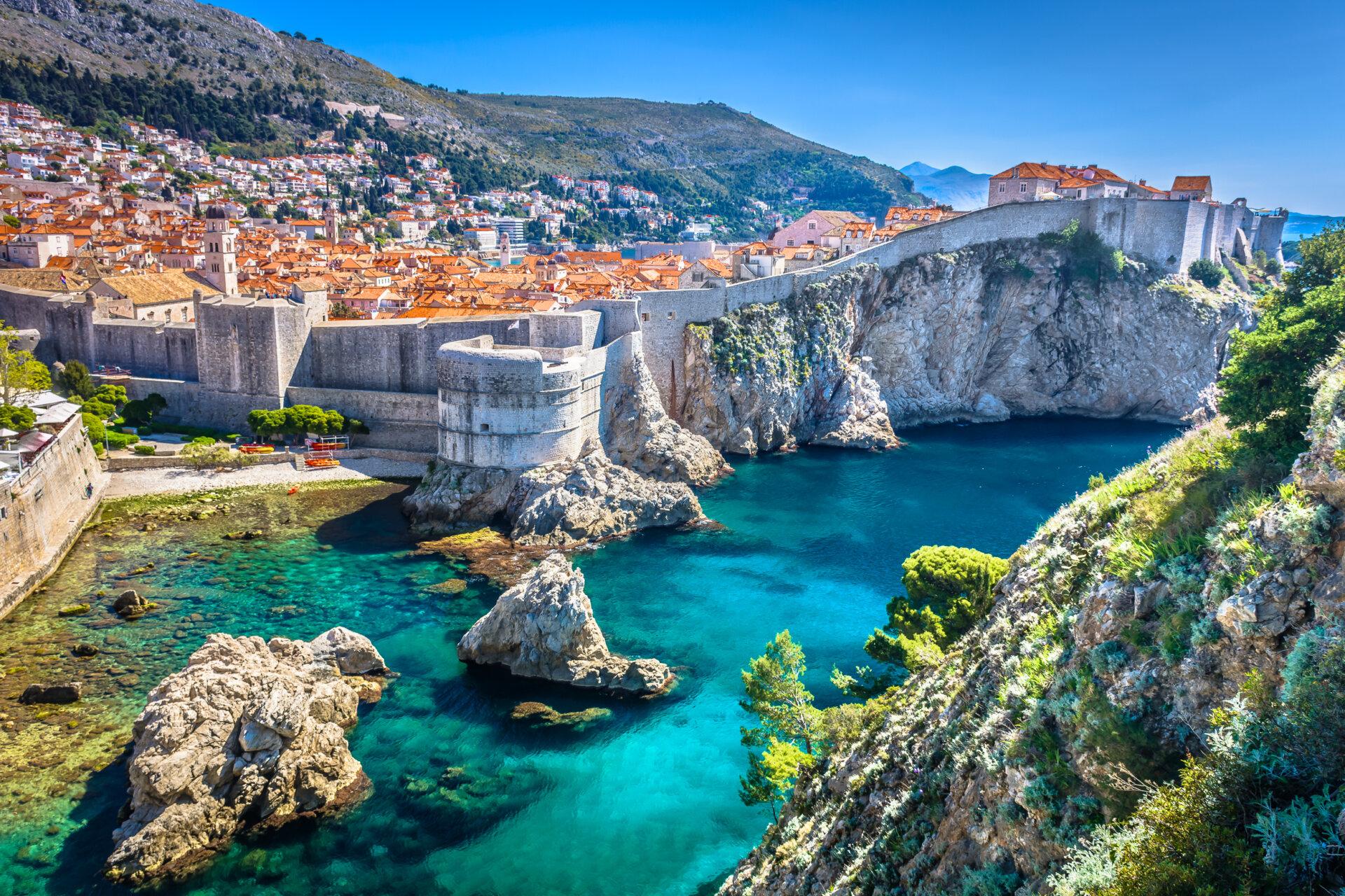 The historic walls of Dubrovnik