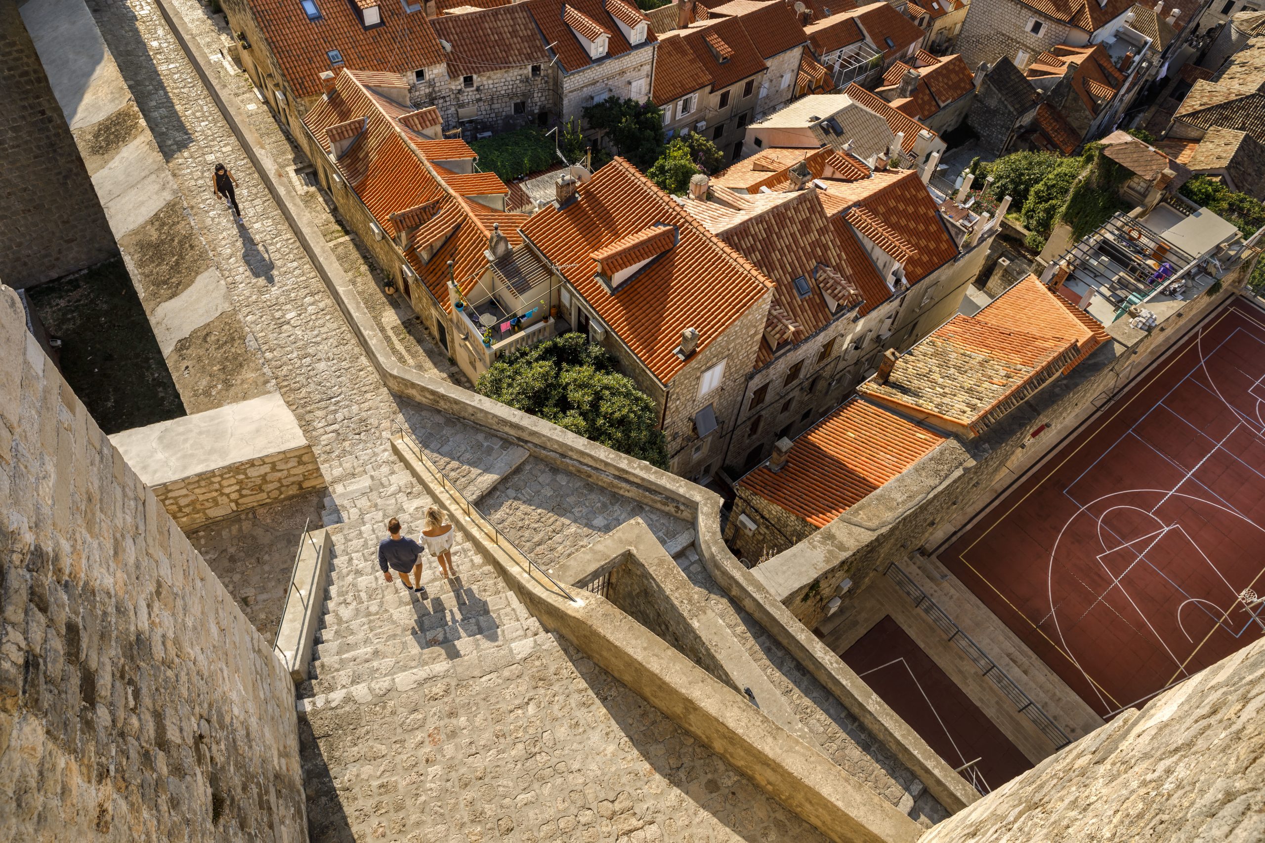 Aerial view of Dubrovnik Old Town