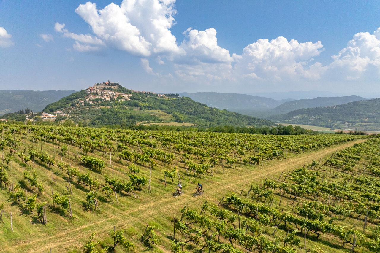 Parenzana is one of the most popular cycling routes in the Istrian Peninsula