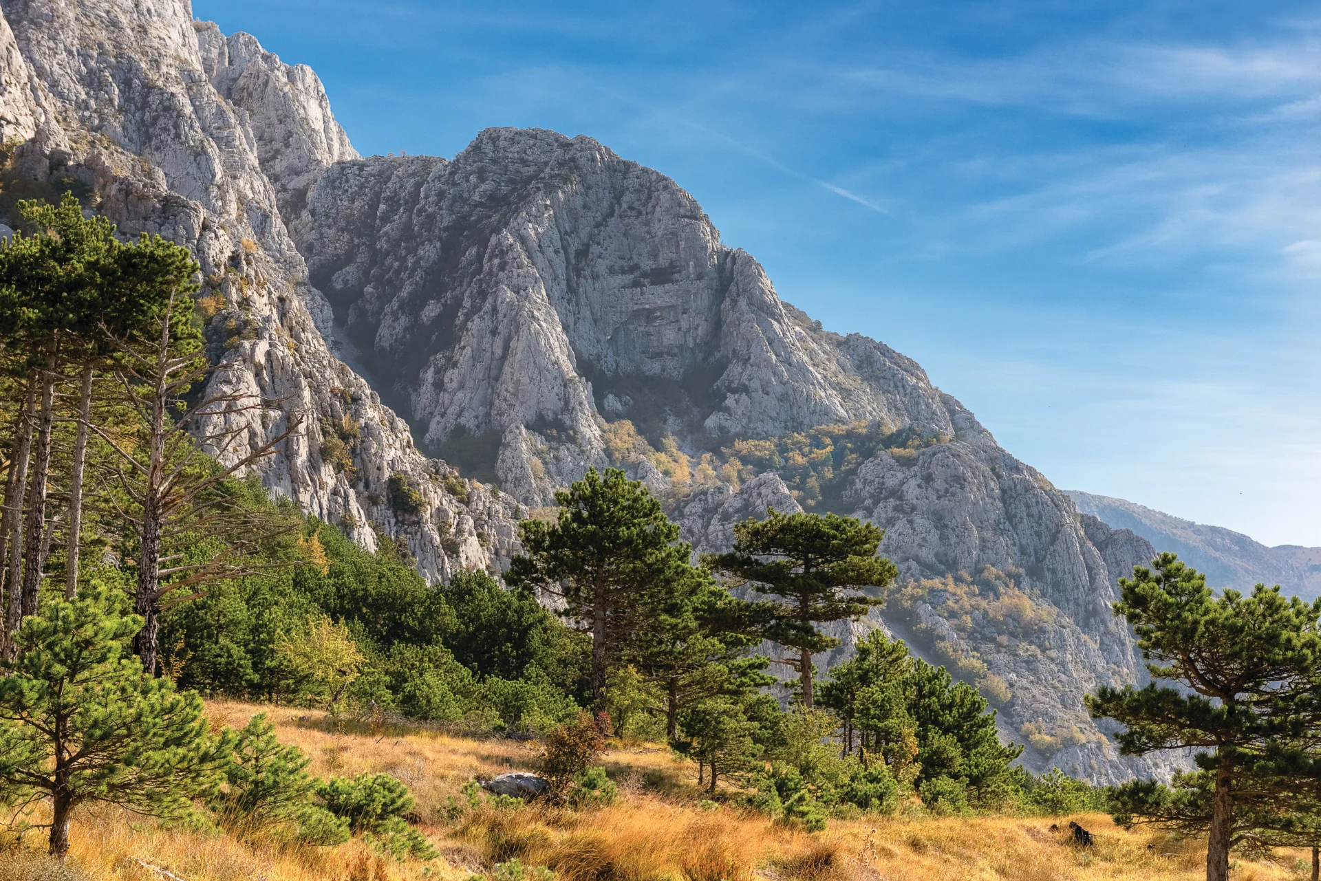 Planina Biokovo iznad Makarske na dalmatinskoj obali
