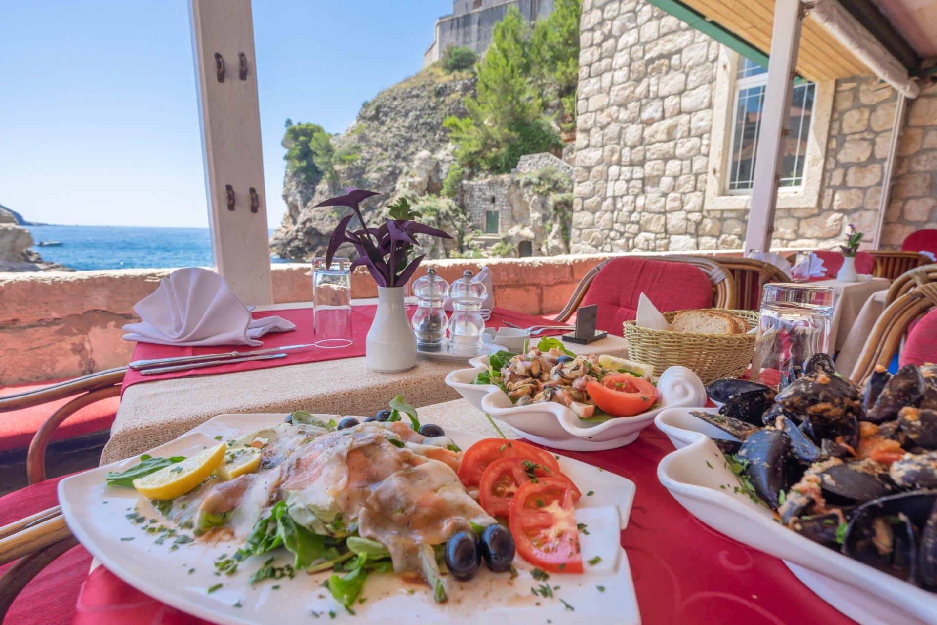 Seafood in Dubrovnik