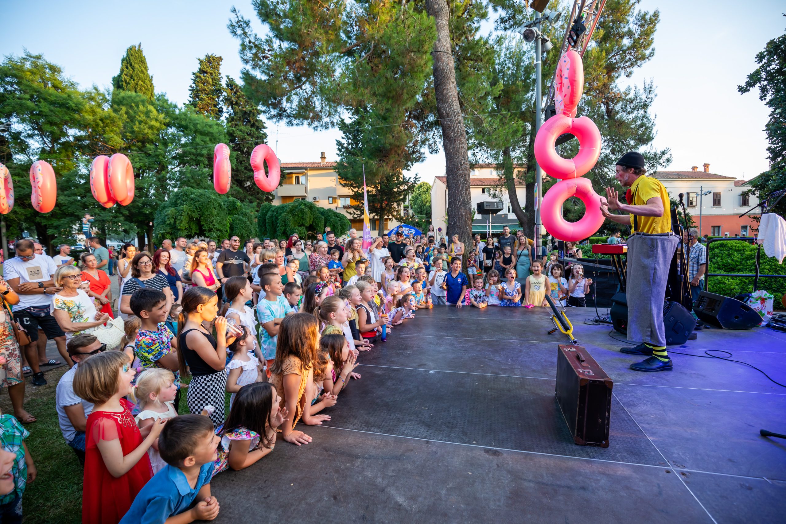 Performance at Gelato Park in Poreč