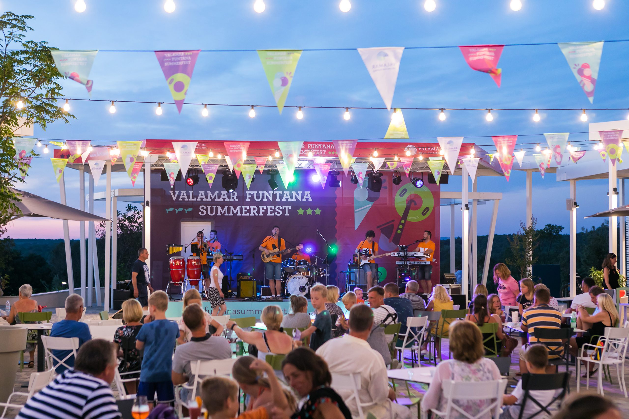 Music performance at Valamar Funtana Summerfest