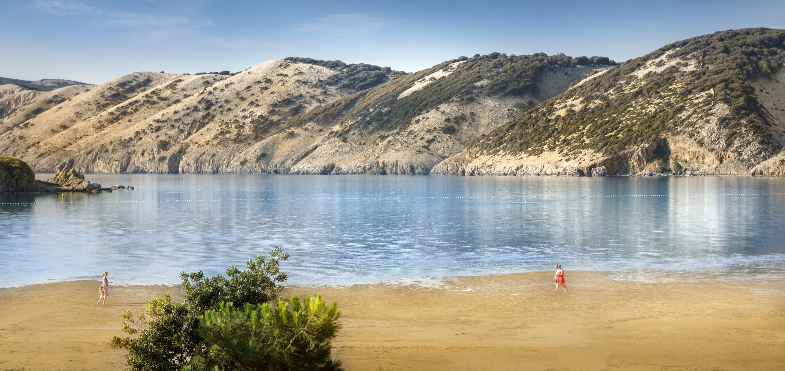 The sandy Rajska Plaža (Paradise Beach) on Rab Island