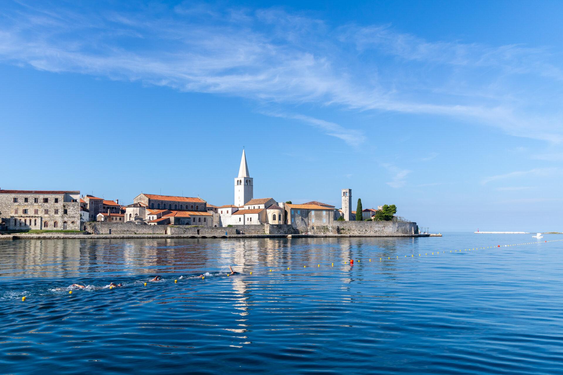 Schwimmer vor Poreč, Istrien