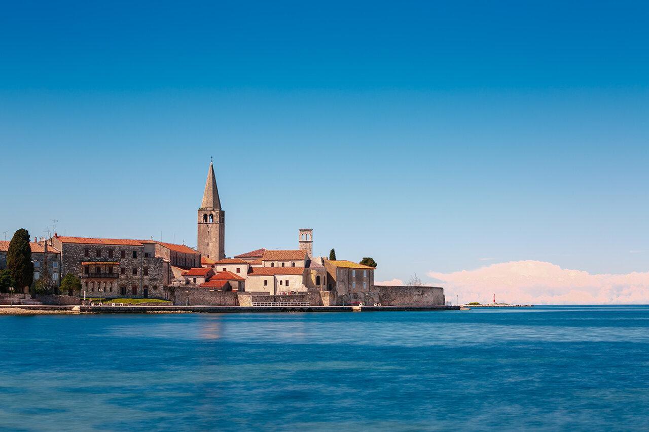 Poreč old town with waterfront