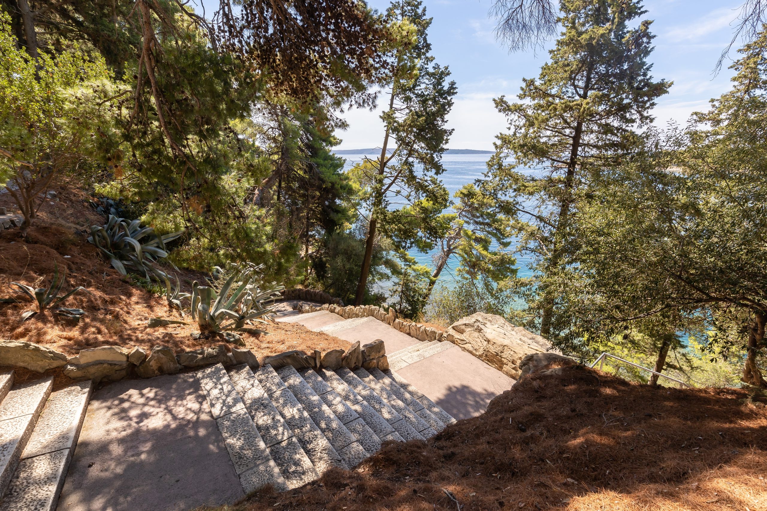 Komrčar park overlooking the Adriatic sea