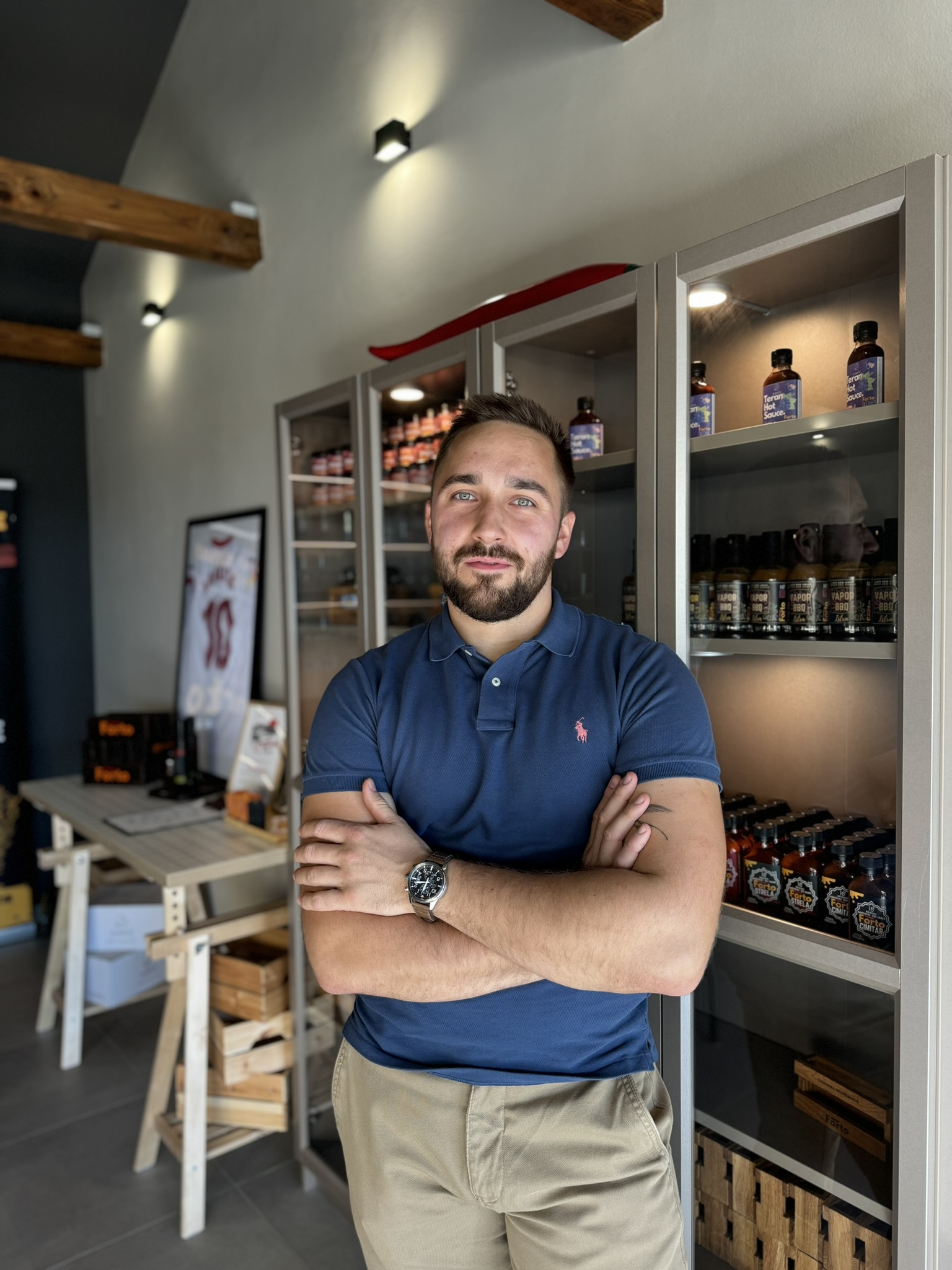 Owner of Forte Hot Sauce in Koromačno near Labin