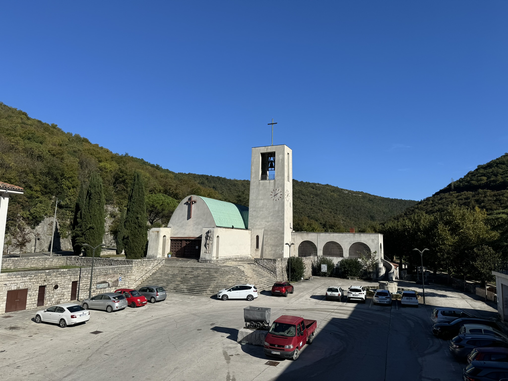 Square with a church of St. Barbara, the patron saint of miners