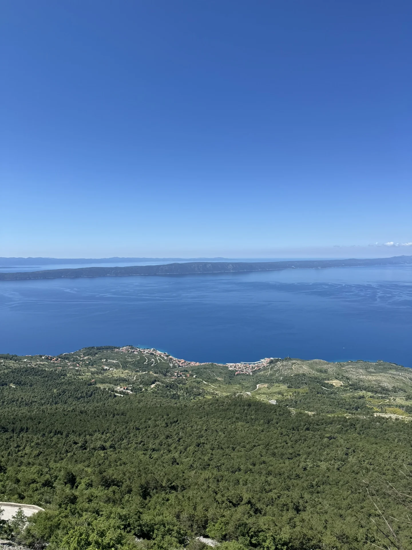 Blick &uuml;ber die Adria und die Inseln 