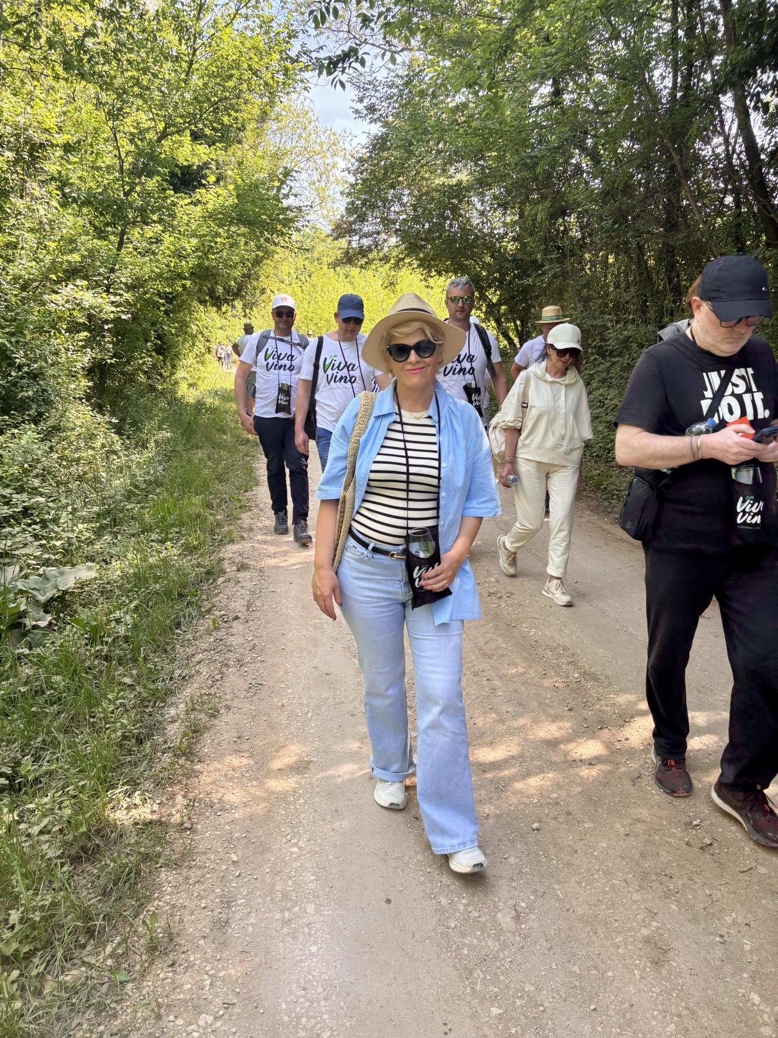 Enjoying a leisurely walk at the beginning of the experience