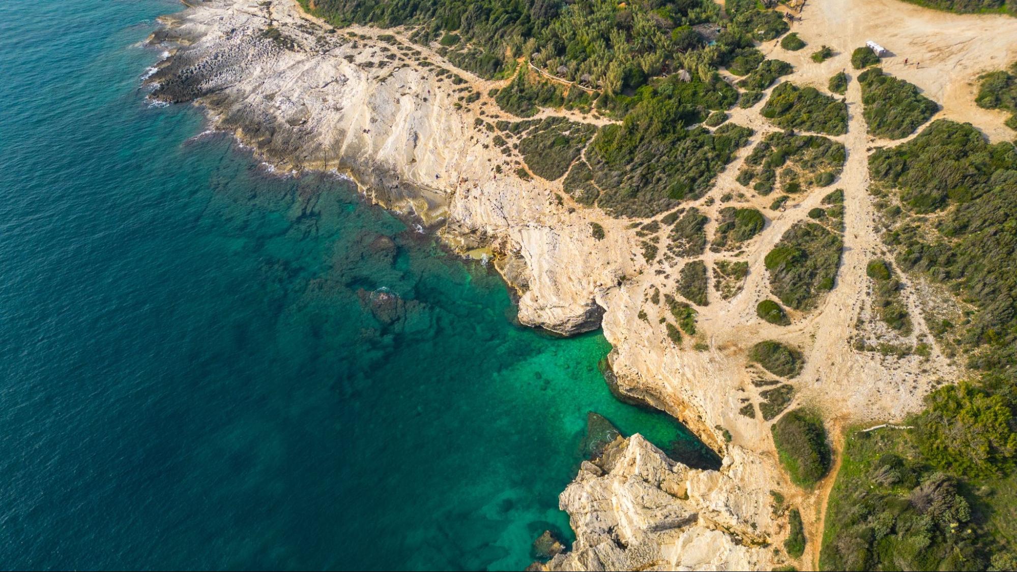 View of the wild coves of Cape Kamenjak in southern Istria View of the wild coves of Cape Kamenjak in southern Istria