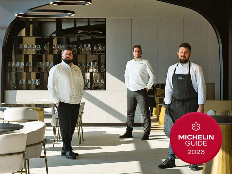 Three chefs of Harry’s Piccolo Poreč, a restaurant in Poreč featured in the MICHELIN Guide 2026