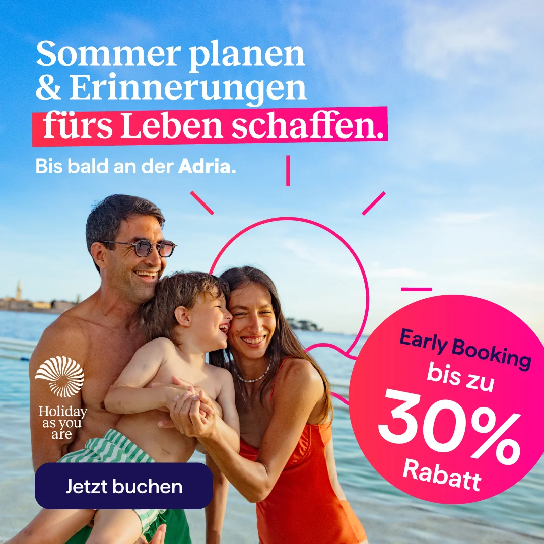 Early Booking-Angebote f&uuml;r Ihren Familienurlaub in Kroatien 2027