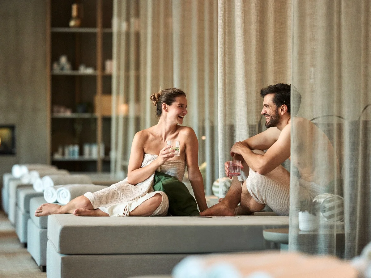 Couple relaxing together at ESPA at Pical Wellness & Spa, surrounded by the tranquil spa setting.