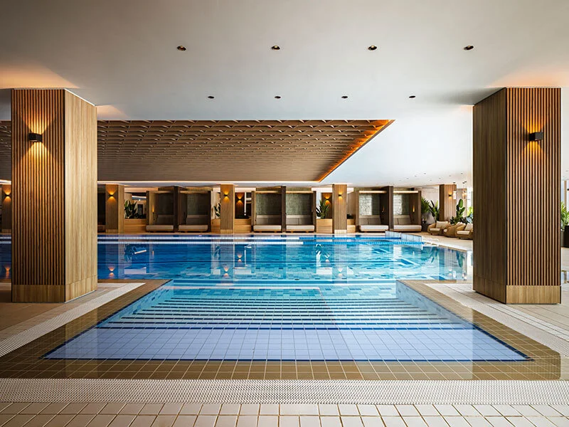 25-metre indoor swimming pool at ESPA at Pical.