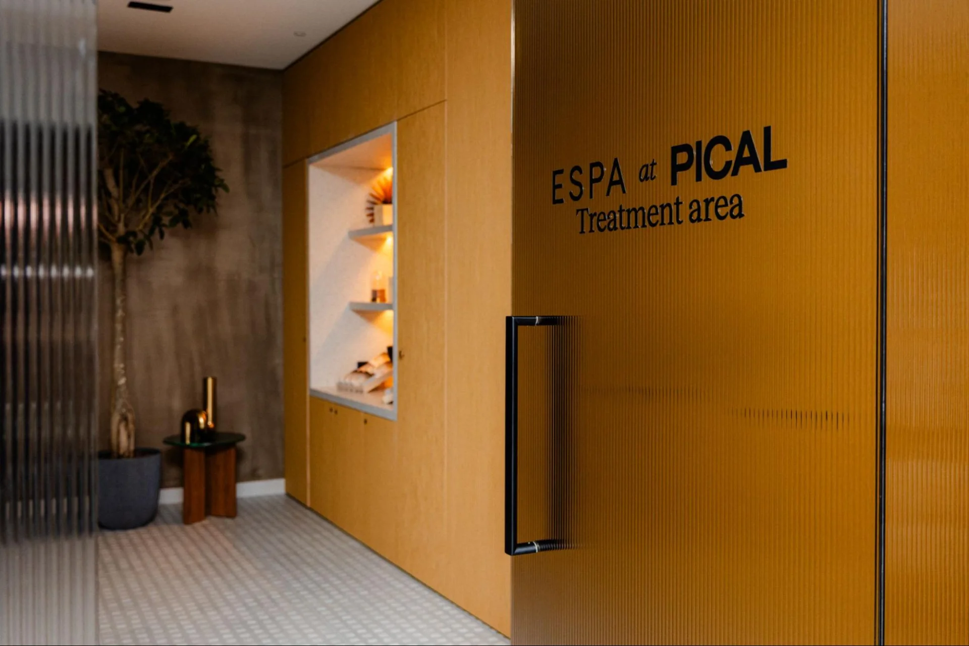 Entrance to the treatment area at ESPA at Pical.
