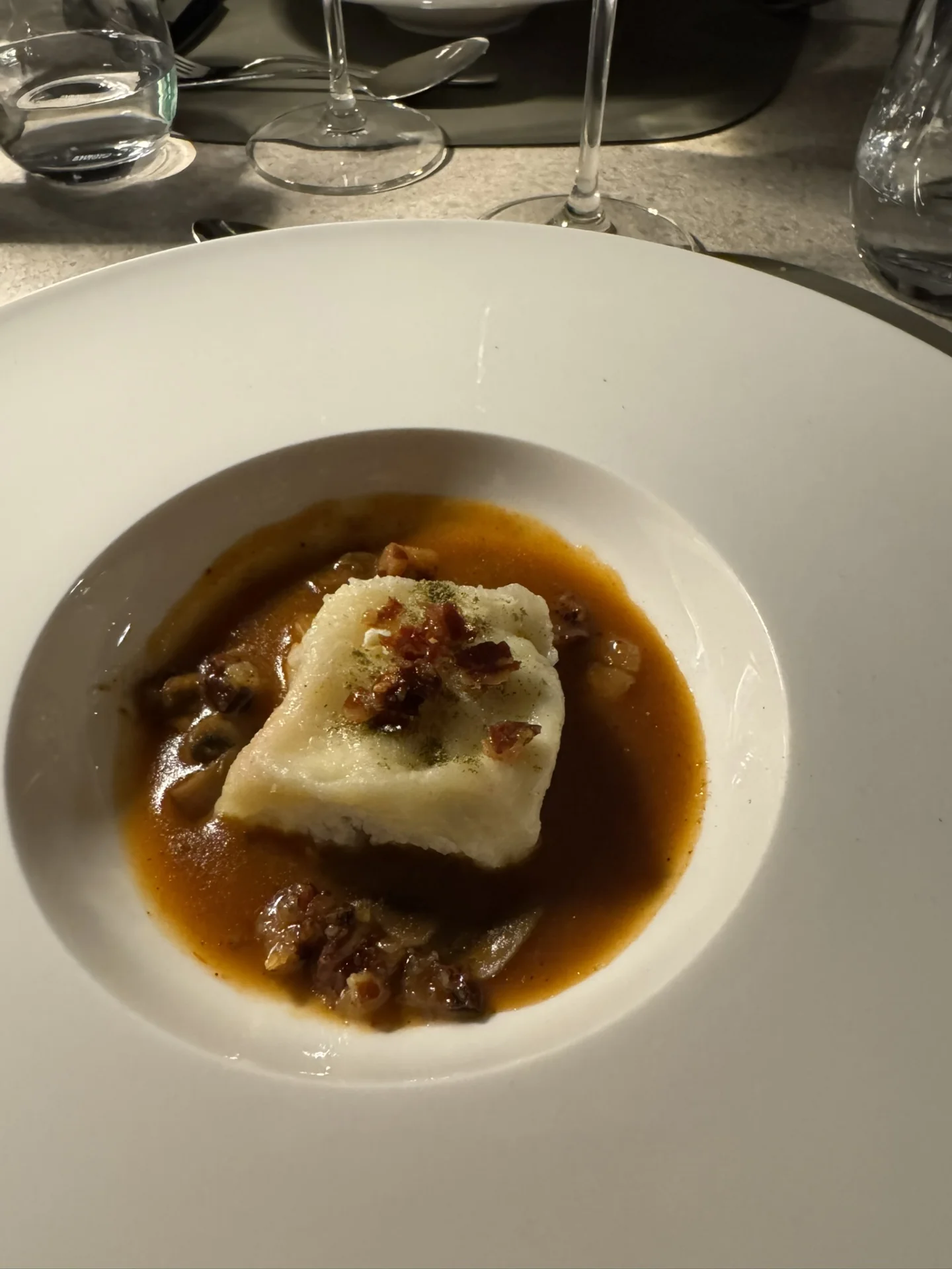 Refined plated dish served at Parenzana Restaurant.