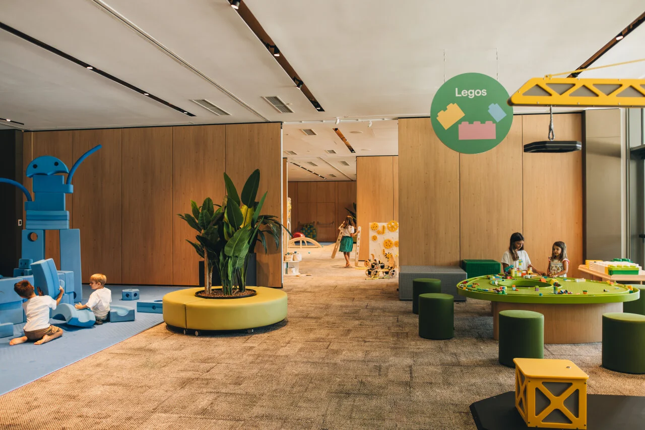Modern Maro children's playroom at Pical Resort 5*, featuring colourful spaces for creative play and socialising.
